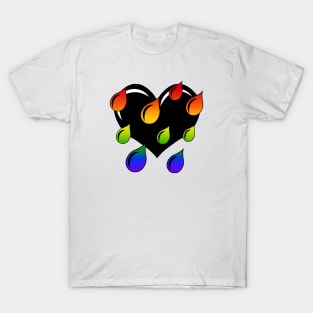 Rainbow Weeping Heart T-Shirt